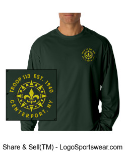 Scout Long Sleeve Class B Shirt Embroidered Design Zoom